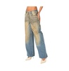 Women's Muddy Washed Low Rise Jeans