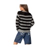 Women's Light Knit Striped Sweater