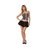 Women's Snakeskin Strapless Mesh Corset