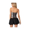 Women's Snakeskin Strapless Mesh Corset