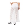 Women's Ruffled Sheer Lace Maxi Skort