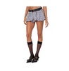 Women's Plaid bubble micro skort