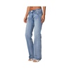 Women's Boot Cut Washed Low Rise Jeans