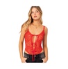 Women's Maribelle tie front sheer lace bodysuit