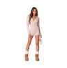 Women's Lillian button front knit romper