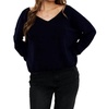 rosa reversible jumper in black