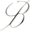 Silver B Monogram Single Earring