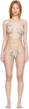 SSENSE Exclusive Brown Nylon Bikini Set