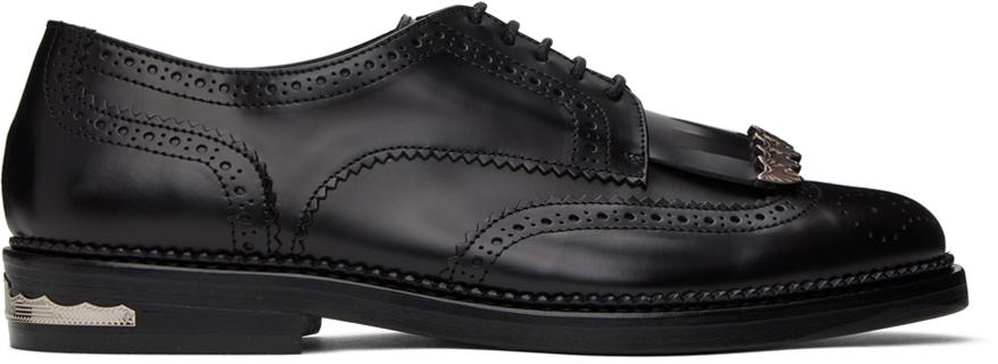 Black Polished Derbys