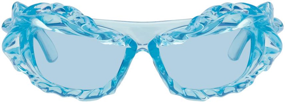 Blue Twisted Sunglasses