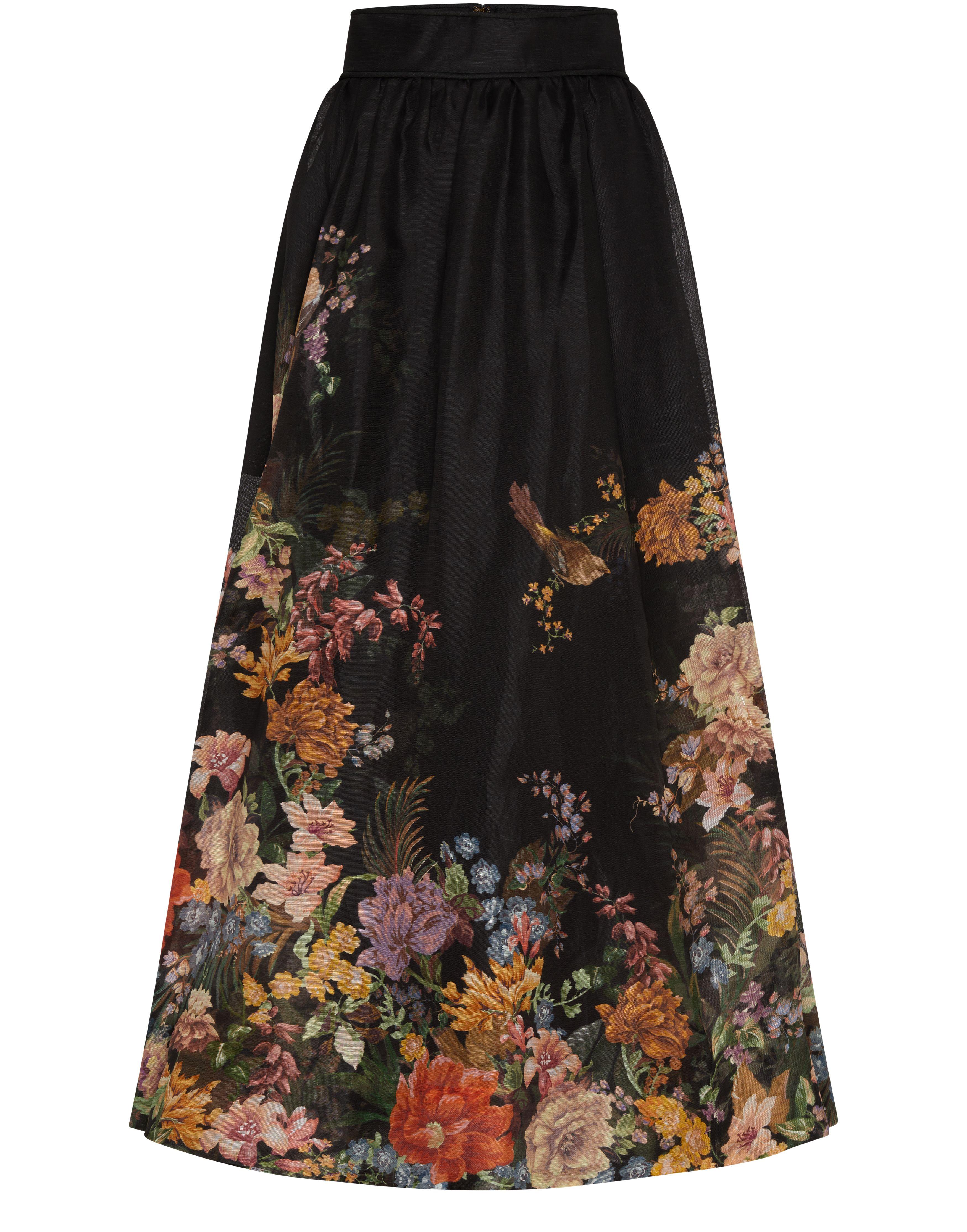 Pavilion gathered midi skirt