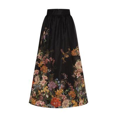 Pavilion gathered midi skirt