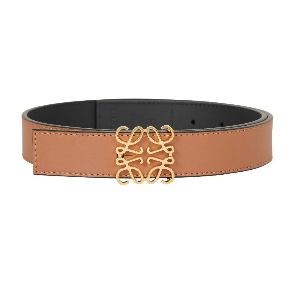 Anagram leather belt