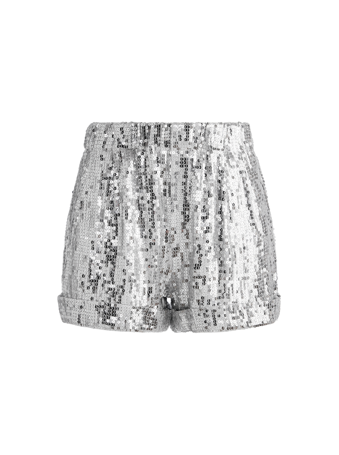 REAGAN SEQUIN EMBELLISHED PAPERBAG SHORT