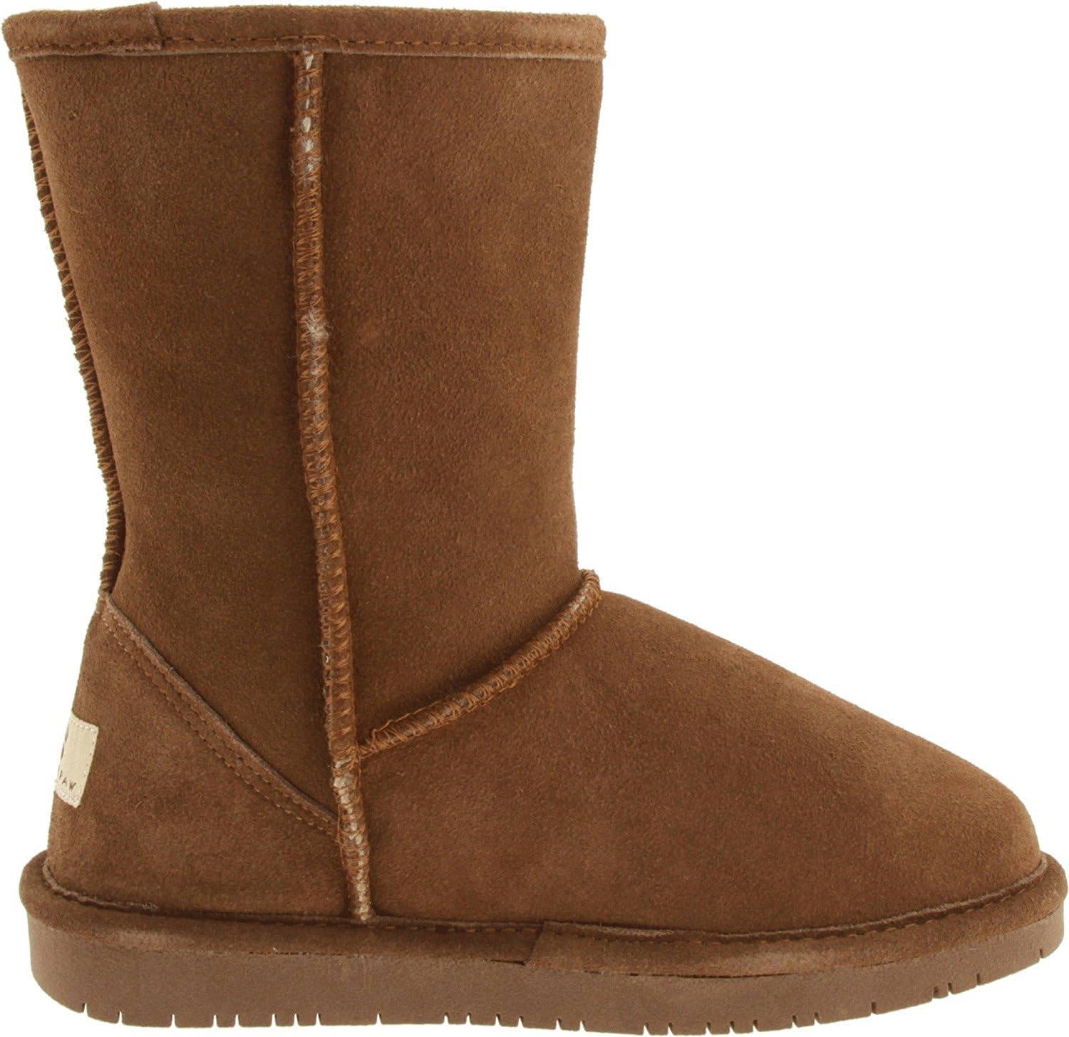 BEARPAW Emma Short Women's Classic Winter Slip On Boots, Lightweight Suede Boots, Multiple Colors