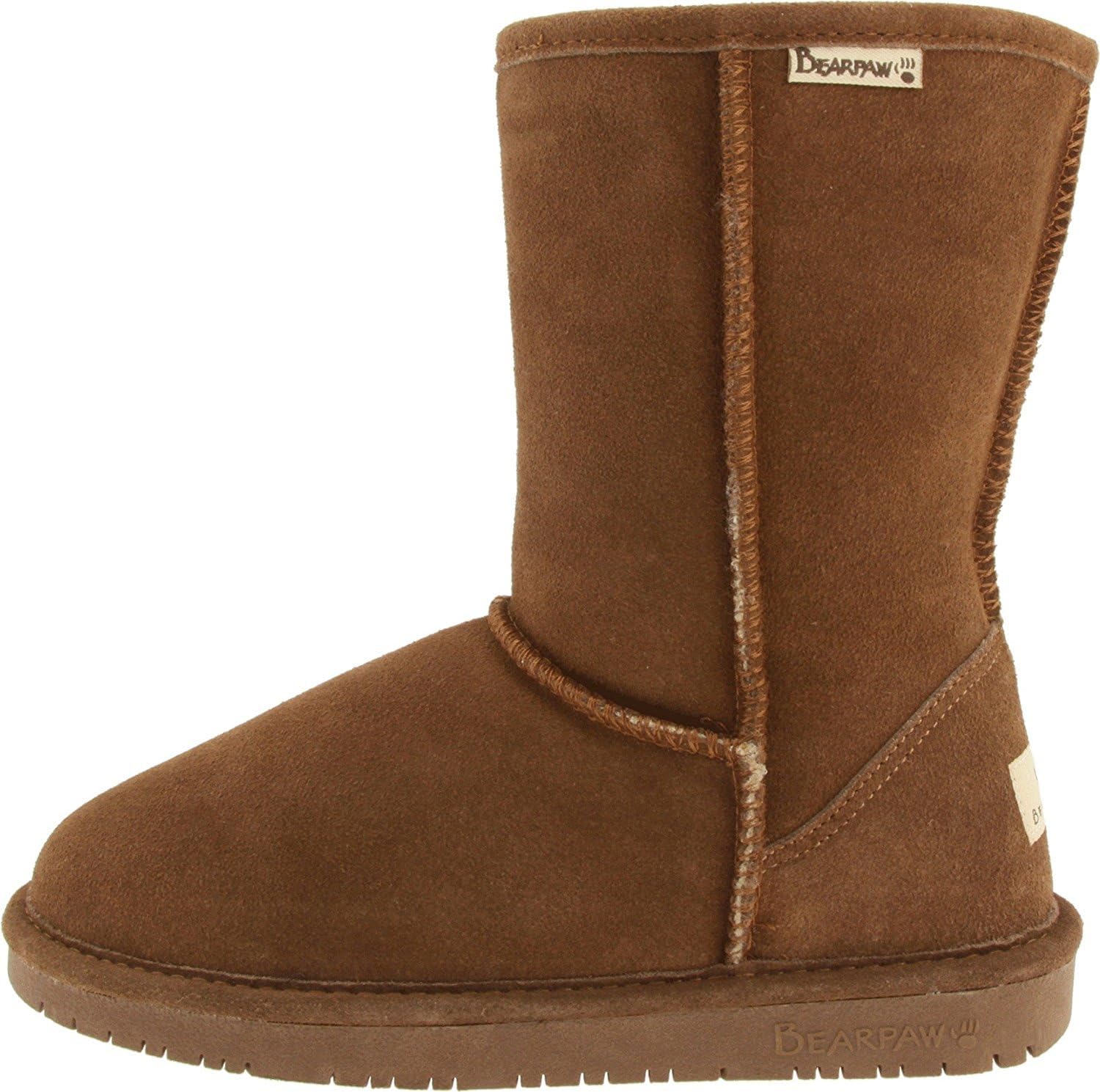 BEARPAW Emma Short Women's Classic Winter Slip On Boots, Lightweight Suede Boots, Multiple Colors