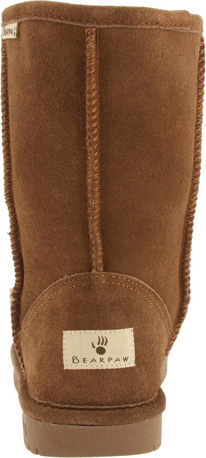 BEARPAW Emma Short Women's Classic Winter Slip On Boots, Lightweight Suede Boots, Multiple Colors