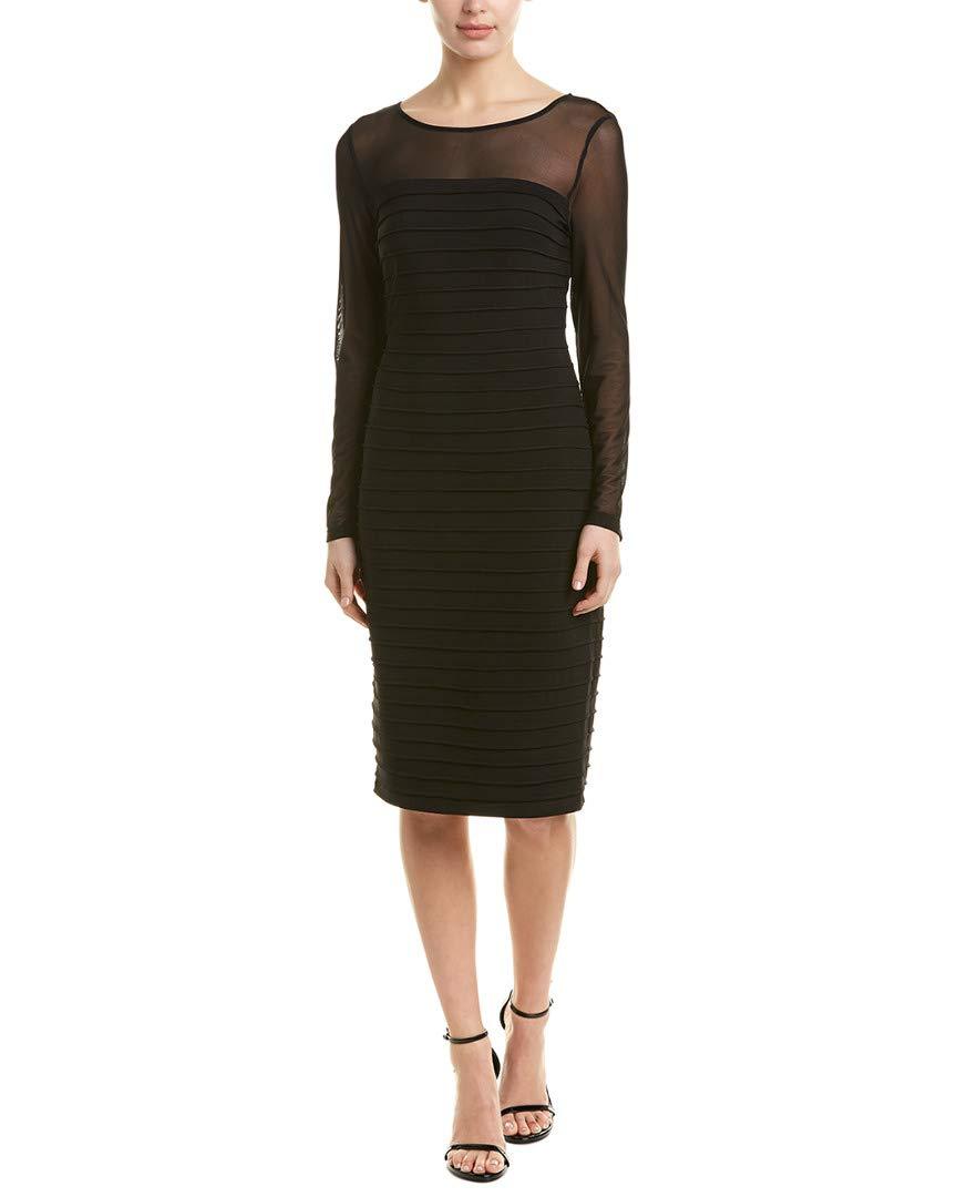 Adrianna Papell Women's Matte Jersey Pintucked Dress