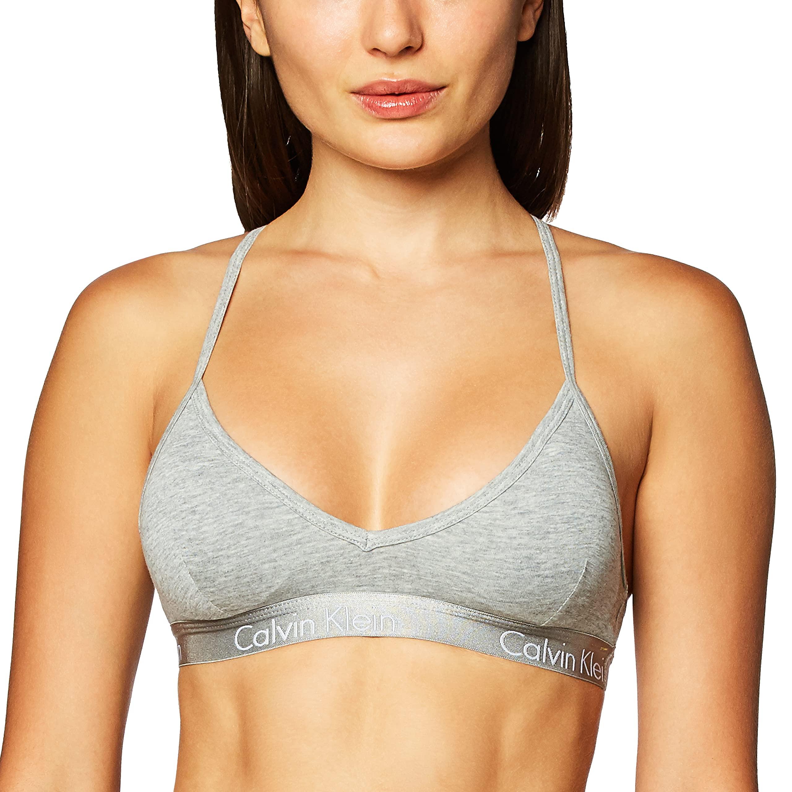 Calvin Klein Women's Motive Cotton Lightly Lined Bralette