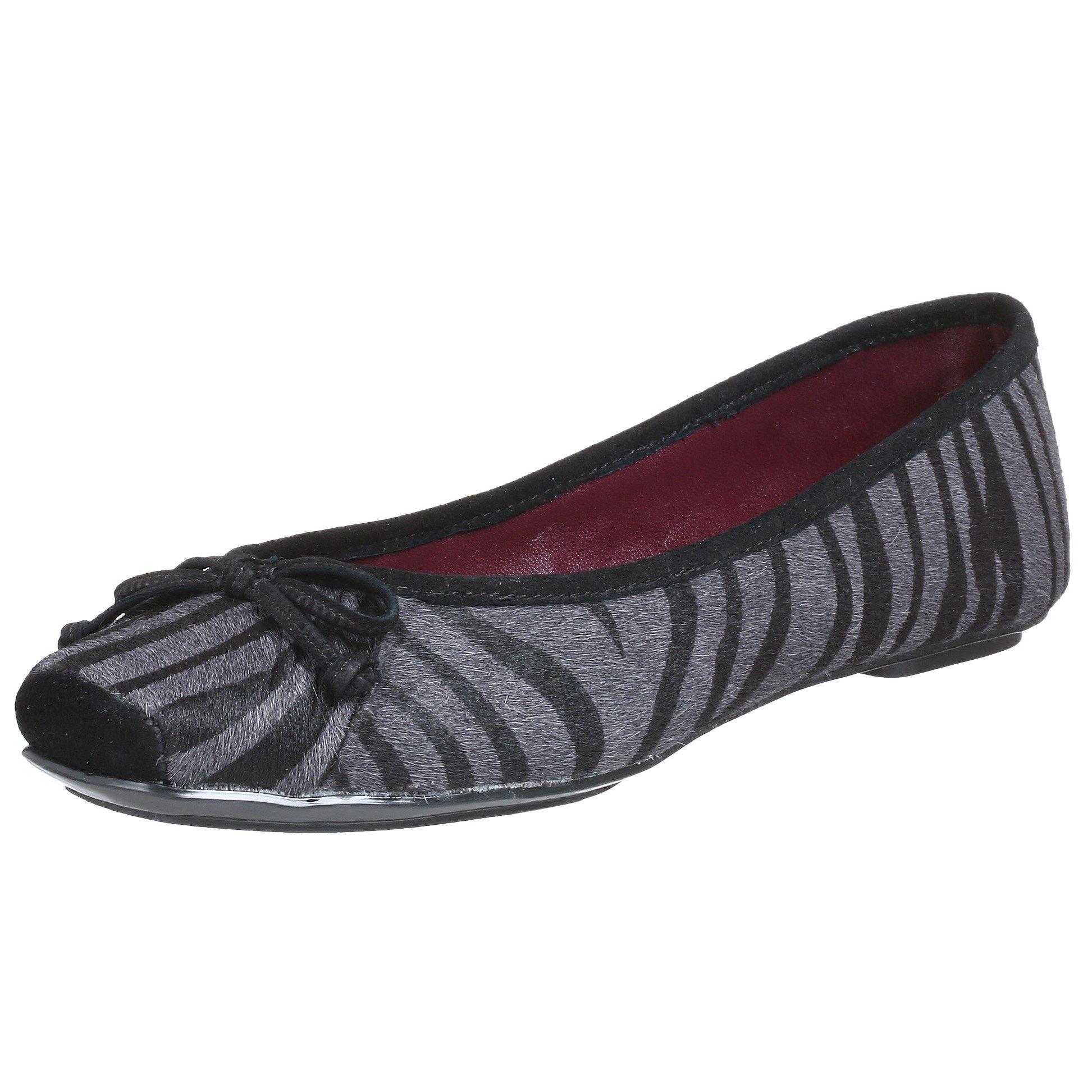 Jessica Simpson Leve Ballet Flat (Little Kid/Big Kid),Grey/Black,5.5 M