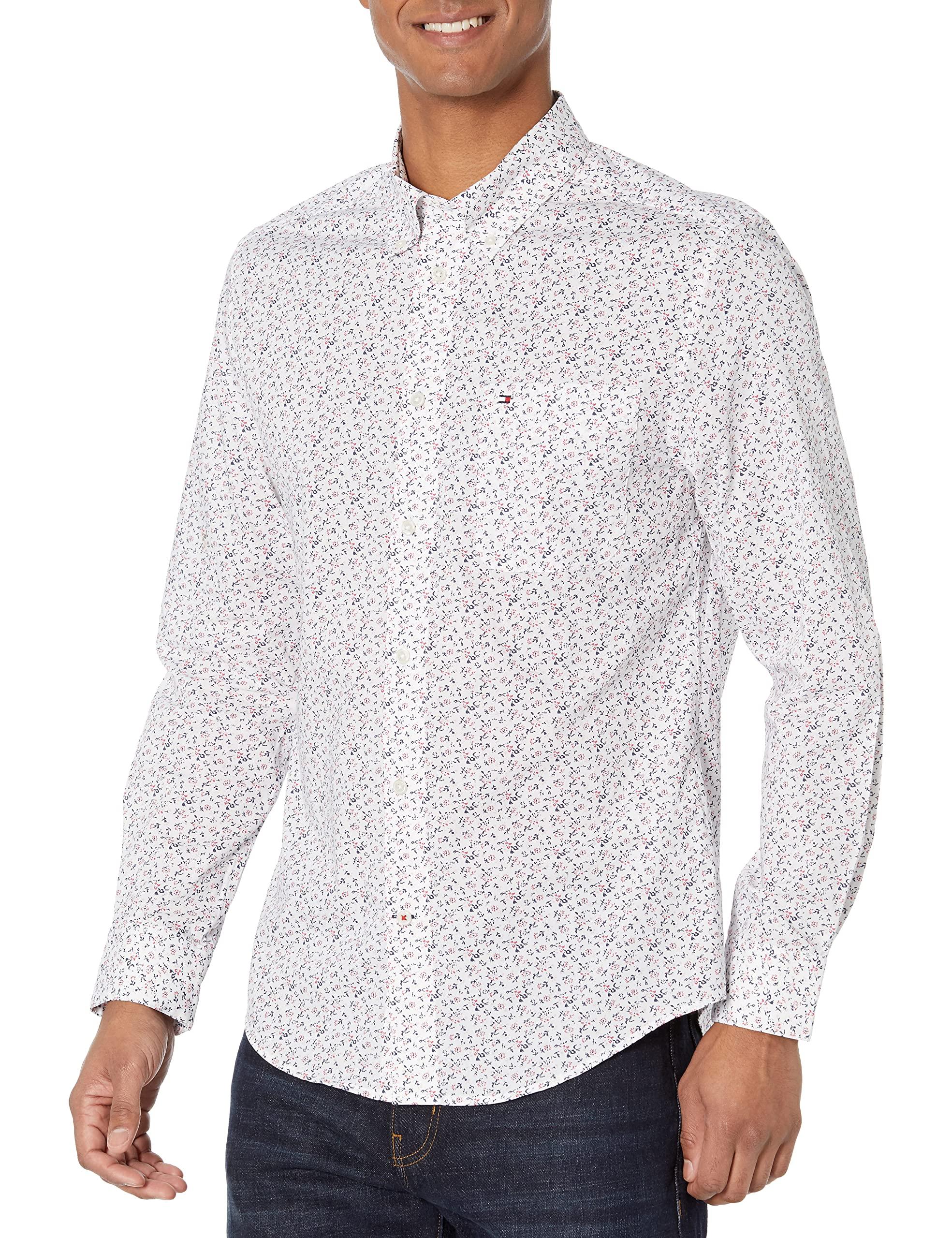 Tommy Hilfiger Men's Custom Fit Floral Shirt