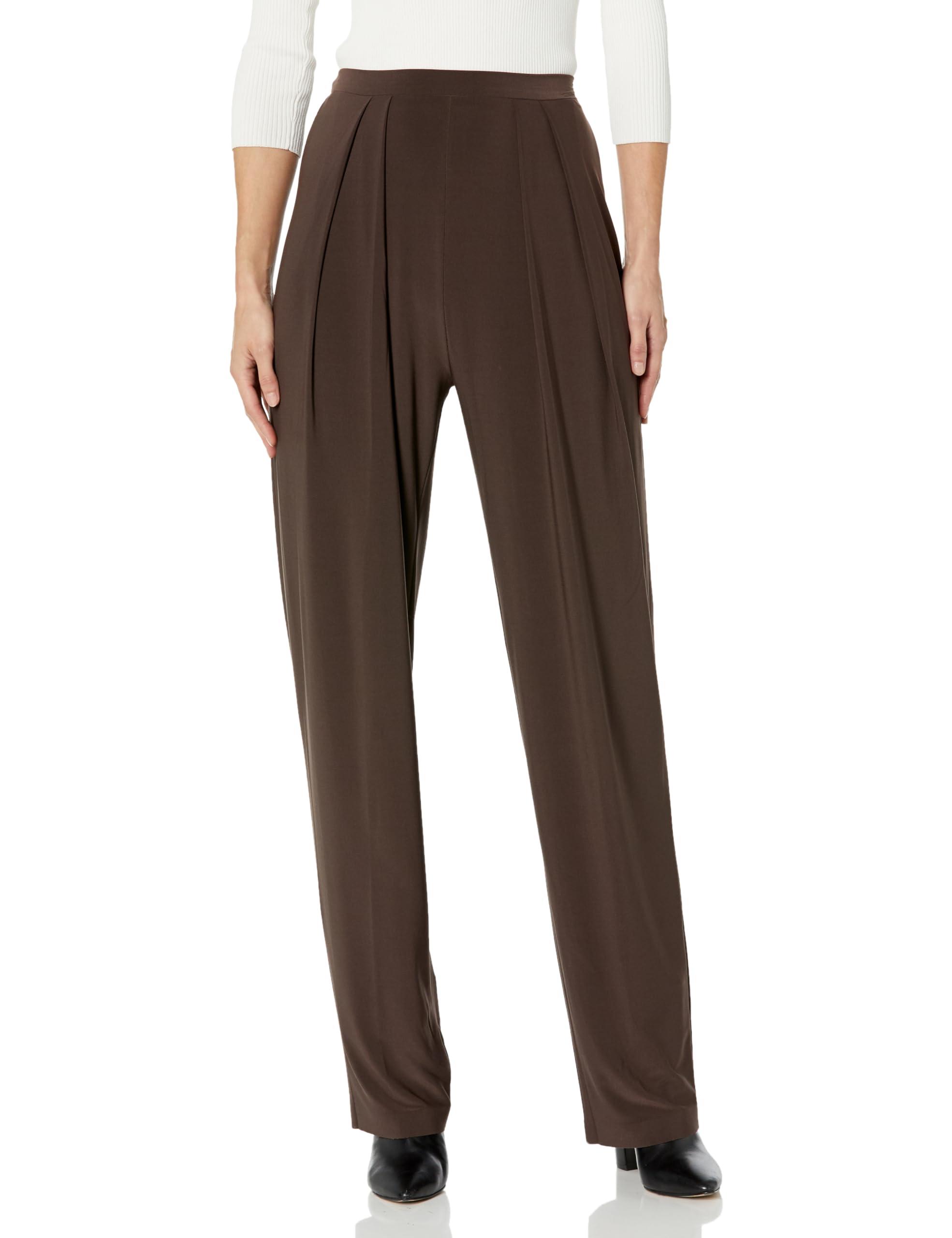 Norma Kamali Women's Tapered Pleated Trouser