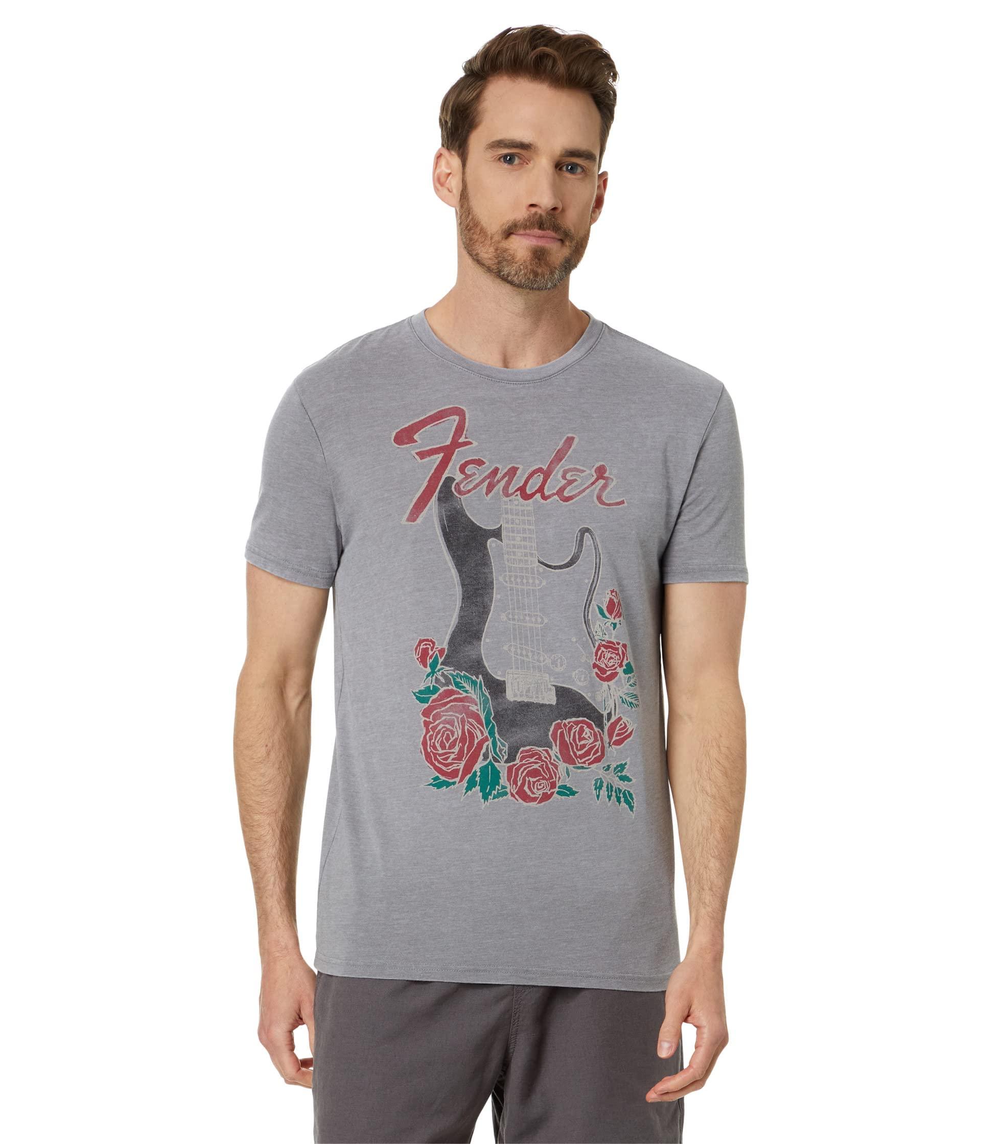 Lucky Brand Men's Fender Guitar Graphic Tee