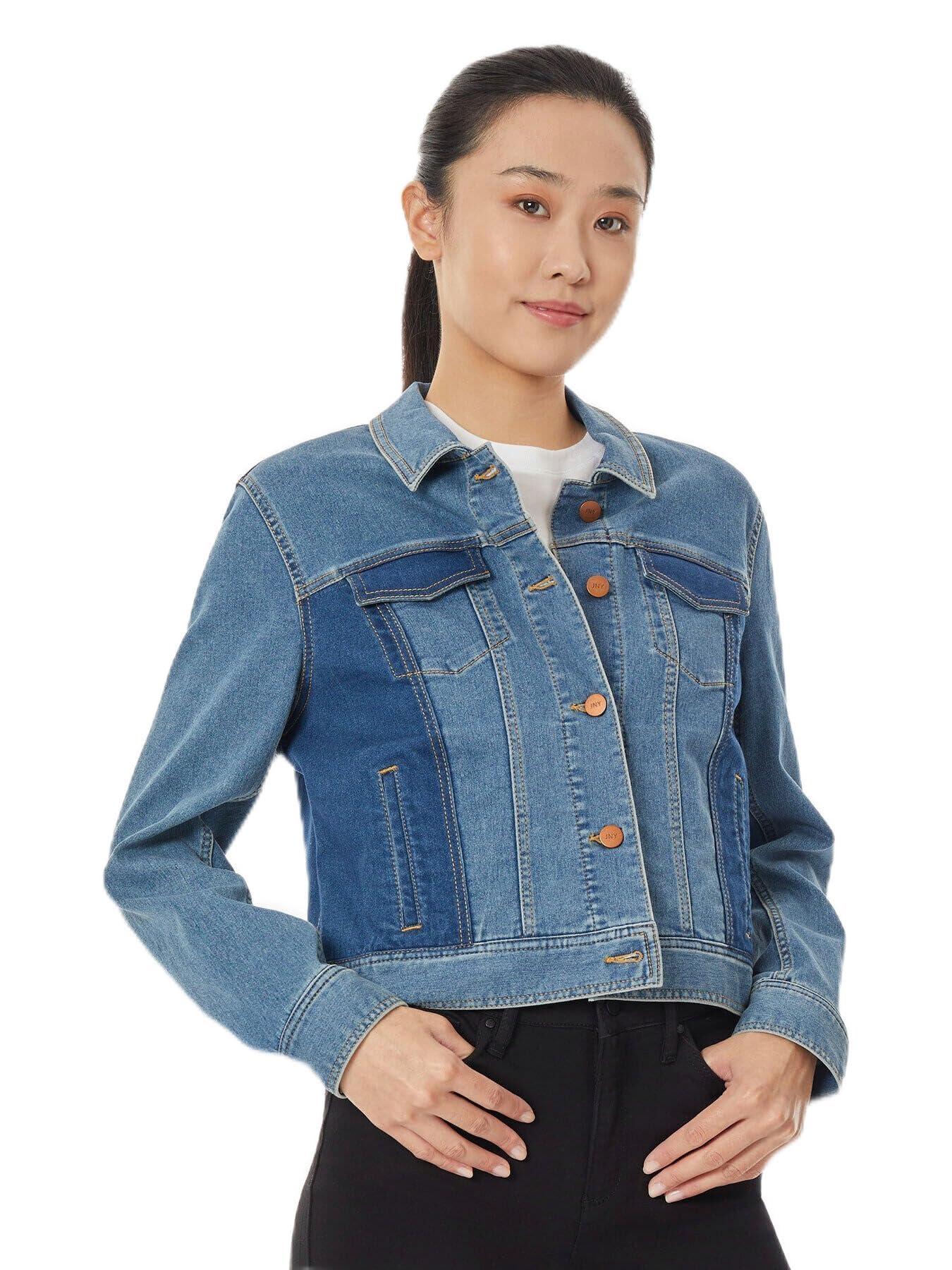 Jones New York Women's Dreamer Wash Combo Jean Jacket