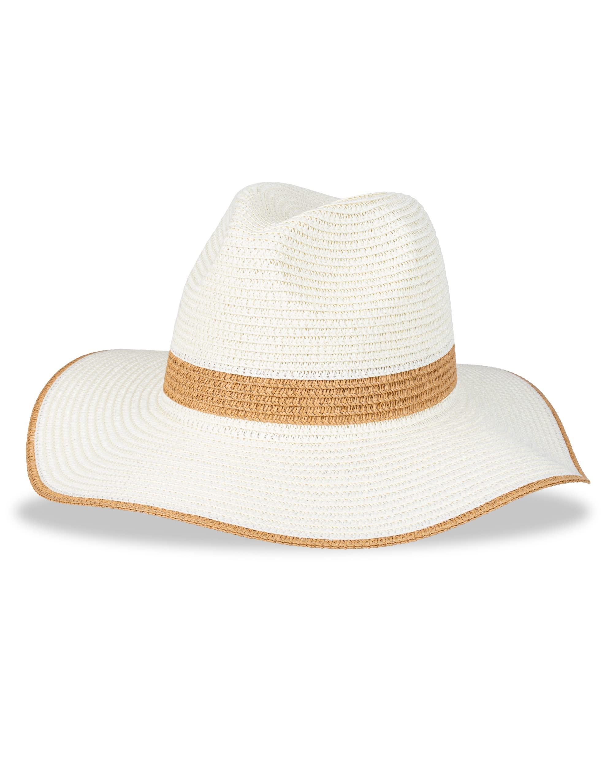 Jessica Simpson Women's Wide Brim Straw Hat