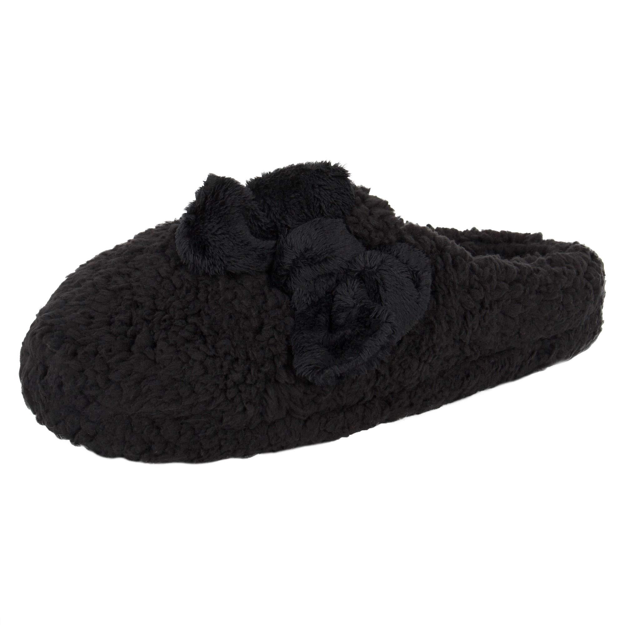 Jessica Simpson Women's Plush Marshmallow Slide on House Slipper Clog with Memory Foam