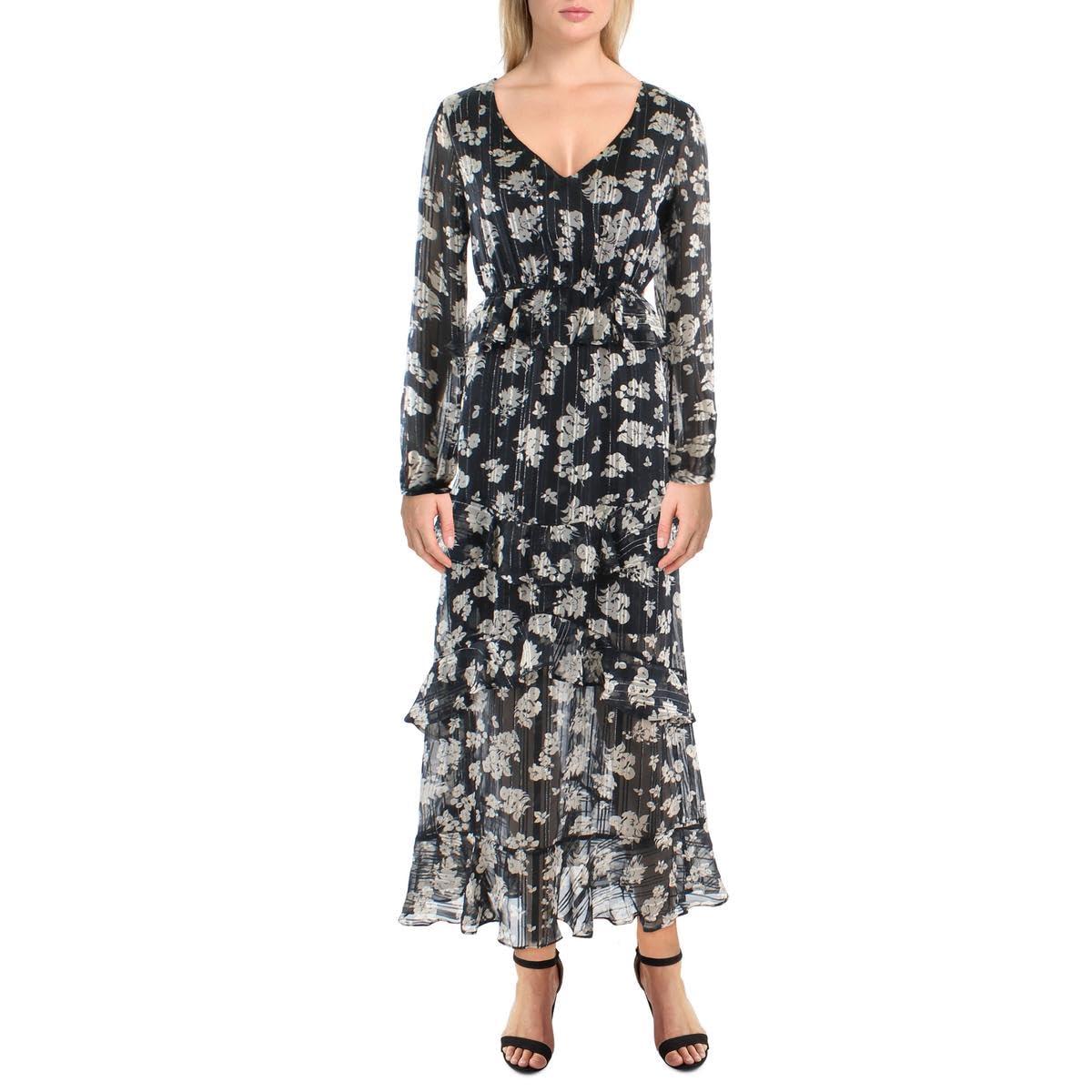 Jessica Simpson Womens Bianca Printed Maxi Dress