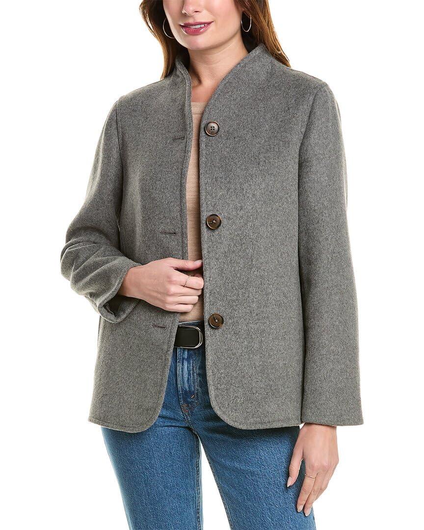 Brooks Brothers Women's Wool Blend Double Face Brushed Coat