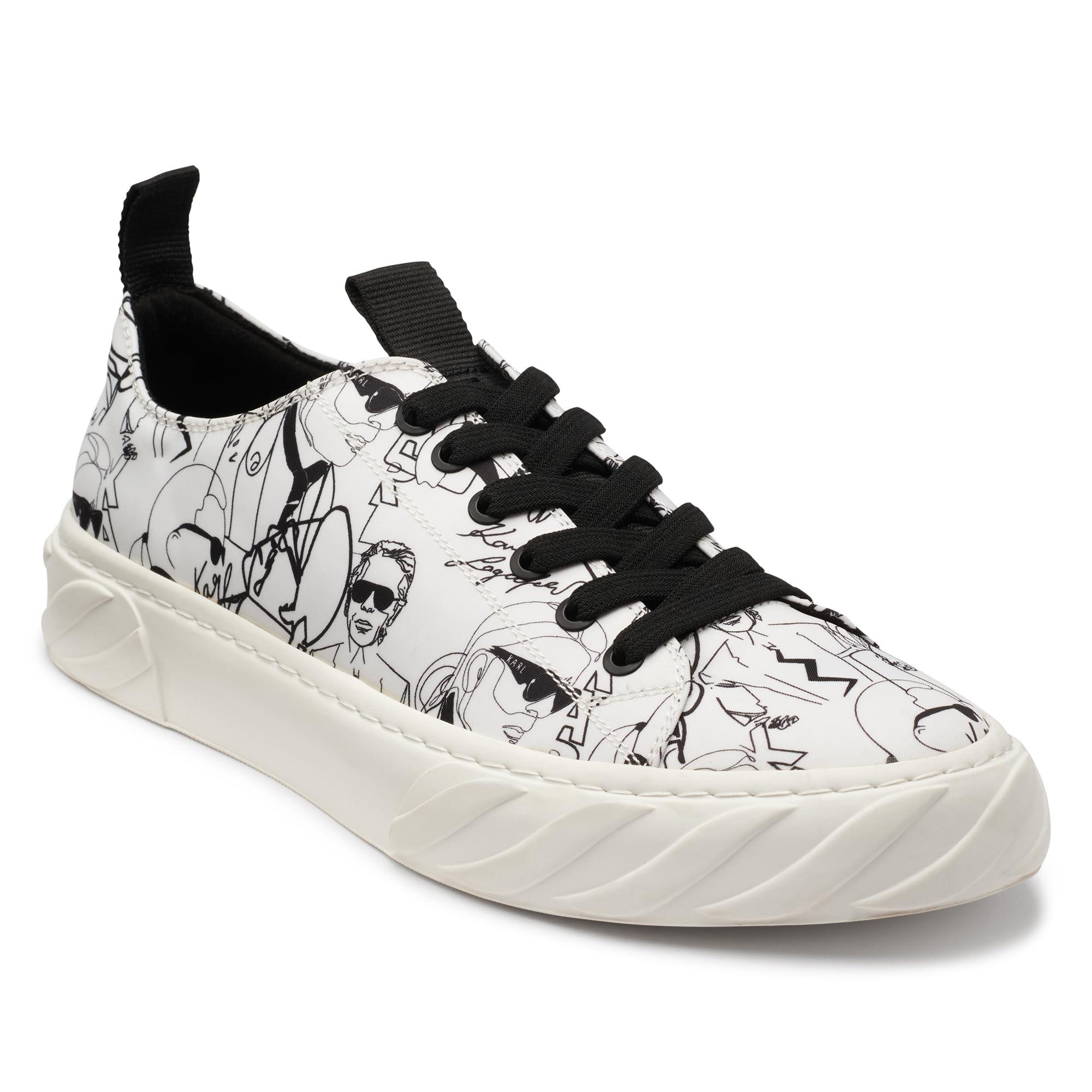 Karl Lagerfeld Paris Men's Logo Rubber Sole Low Top Sneaker