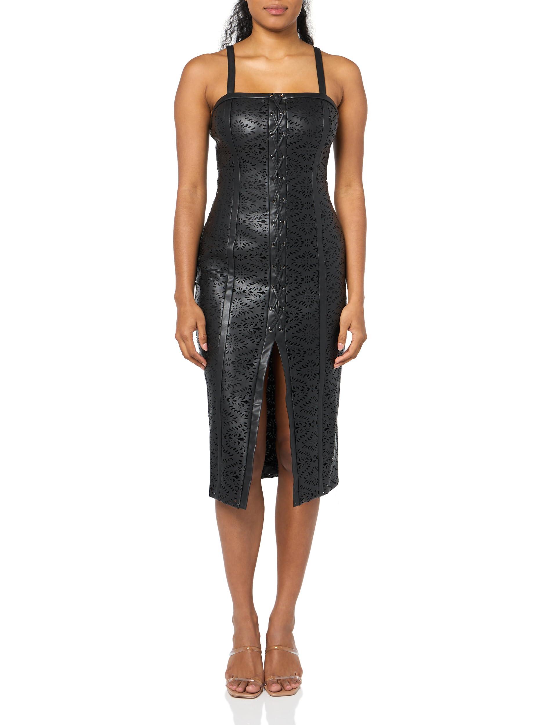 Ramy Brook Women's Miley Faux Leather Midi Dress