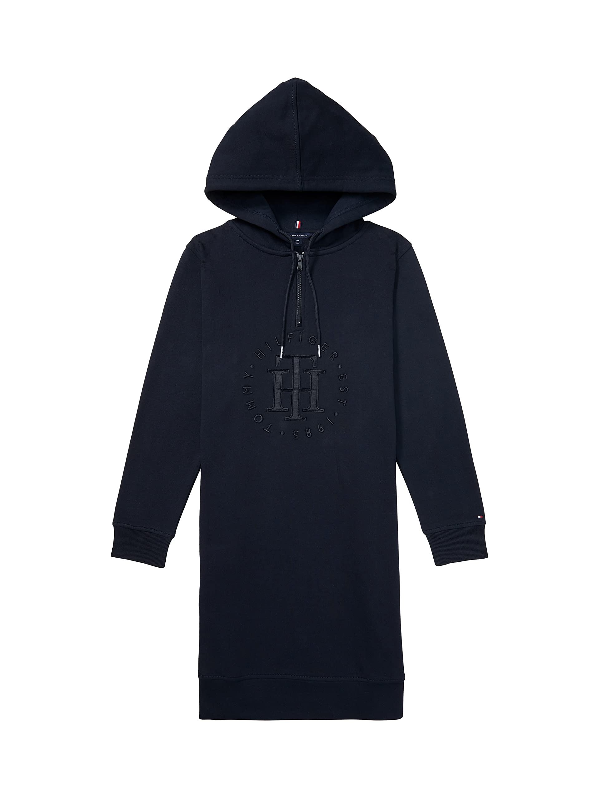 Tommy Hilfiger Women's Adaptive Th Hoodie Dress With Zipper Closure