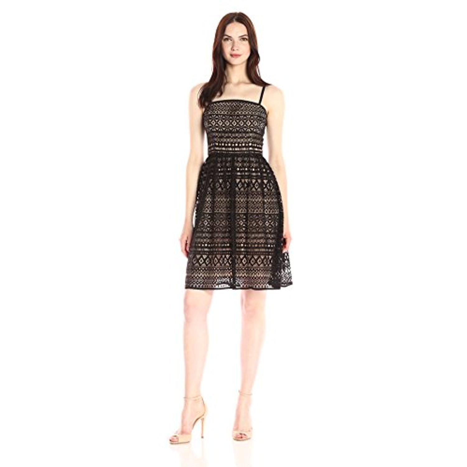 Jessica Simpson Women's Contrast Lace Dress