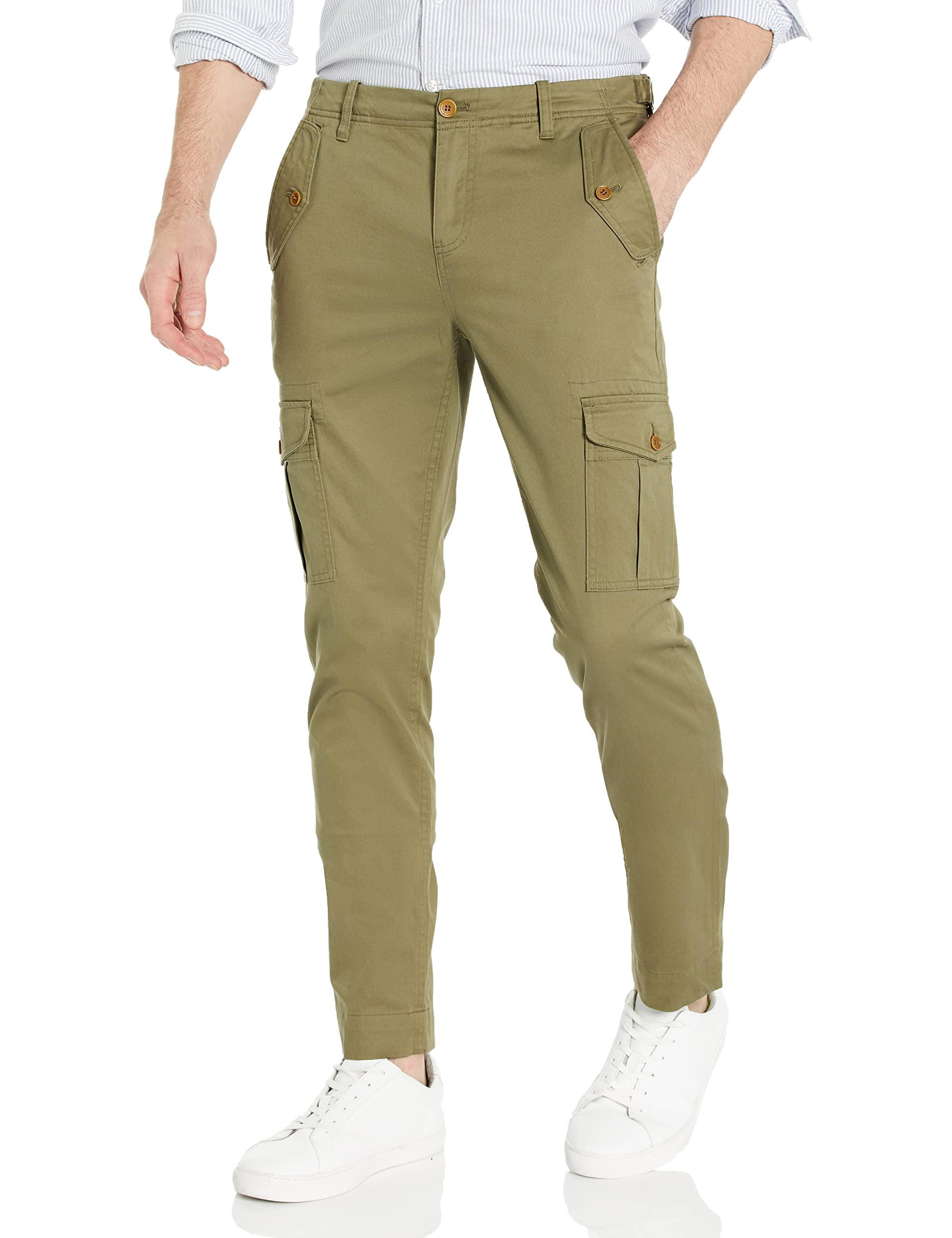 Brooks Brothers Men's Washed Cotton Stretch Cargo Pants