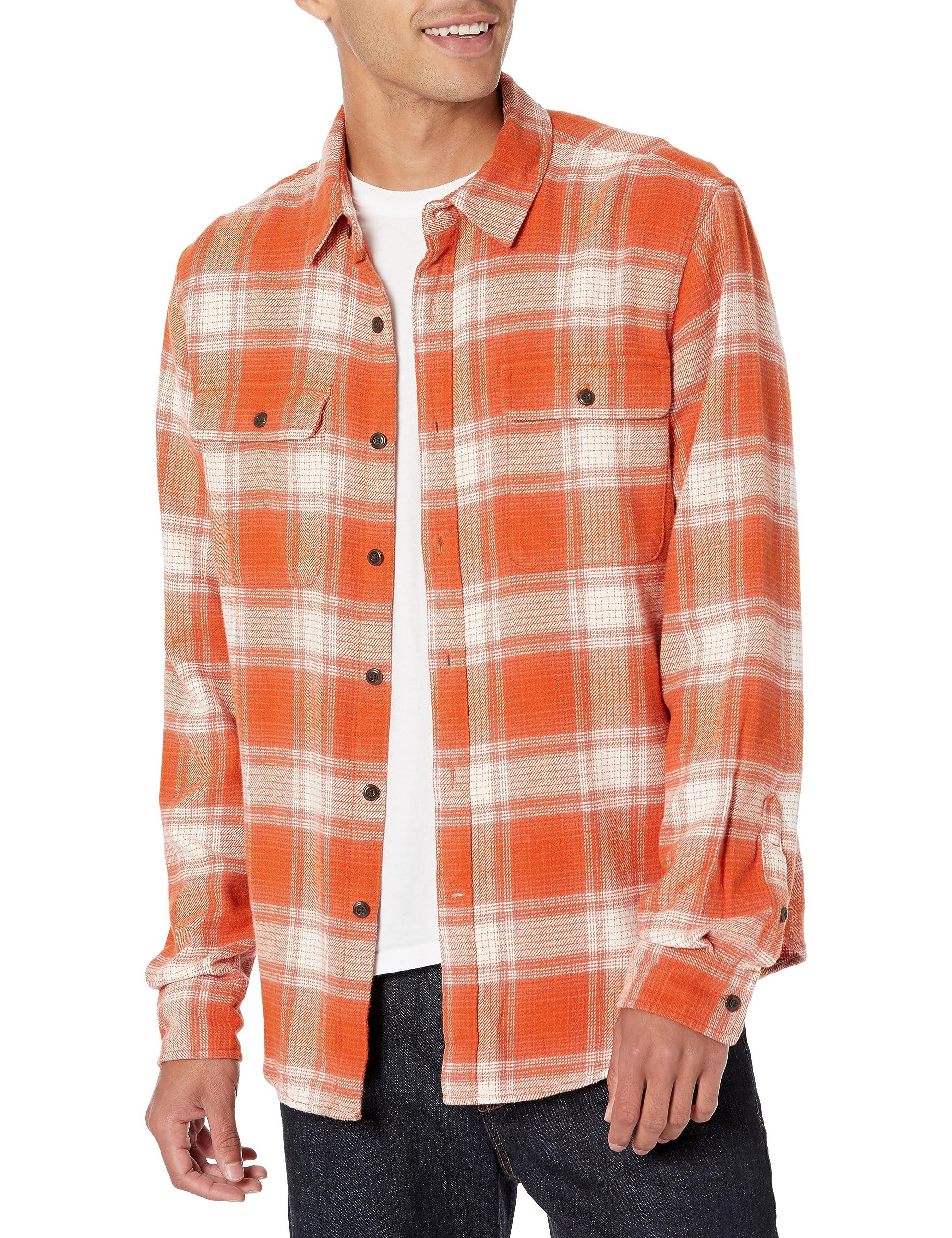 Lucky Brand Men's Plaid Workwear Cloud Soft Long Sleeve Flannel