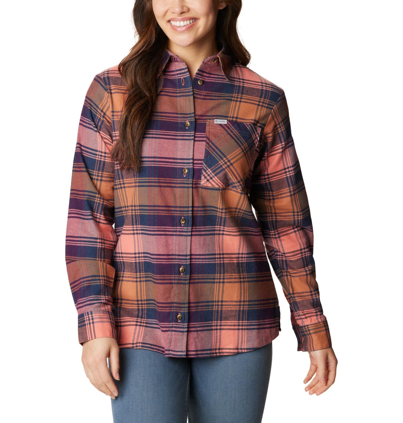 Columbia Women's Calico Basin Flannel Long Sleeve Shirt