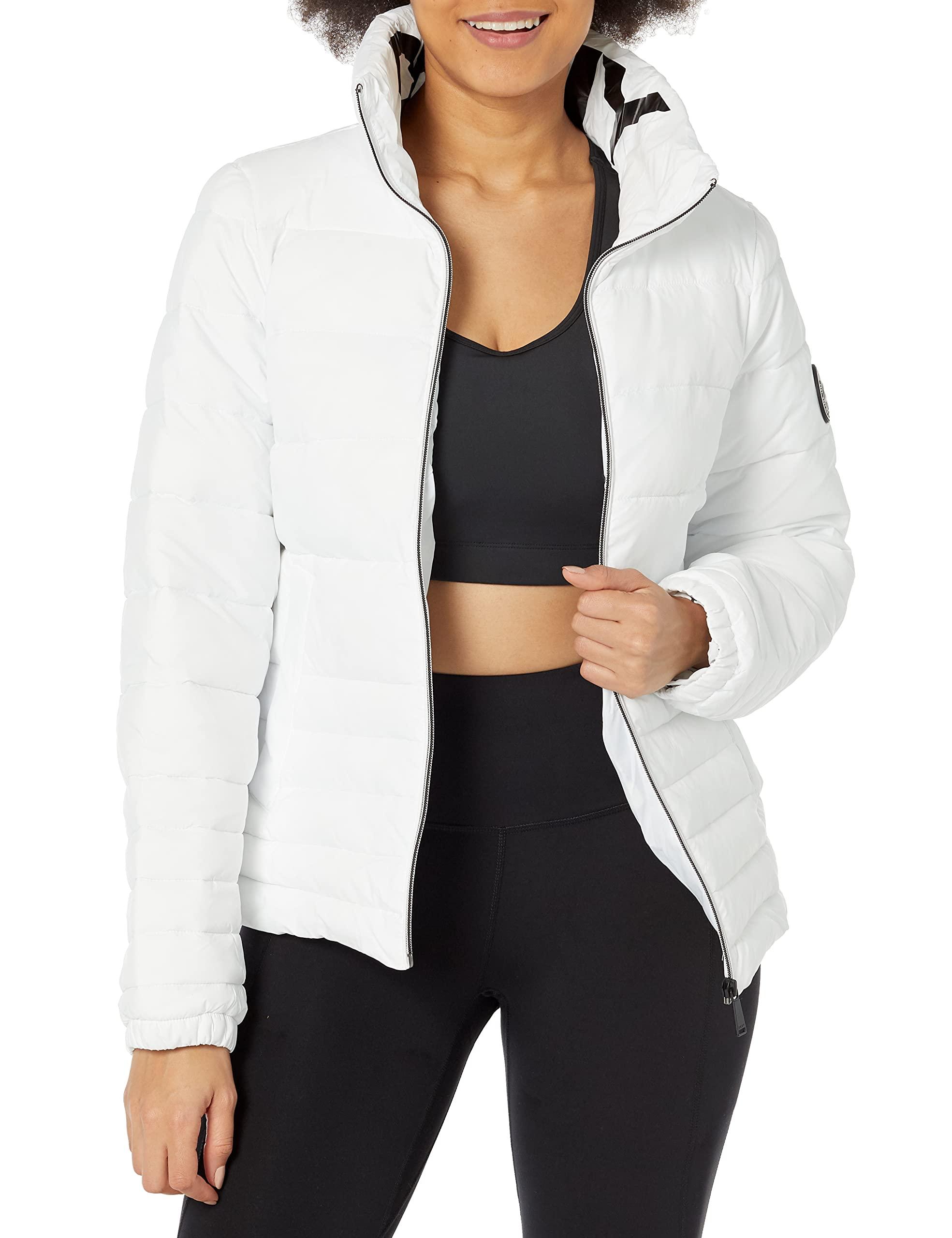 DKNY Women's Packable Puffer Sorona Fill Jacket