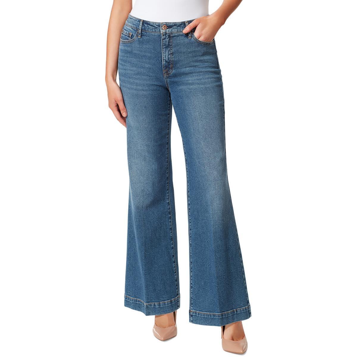 Jessica Simpson Women's True Love Trouser Wide Leg Jean