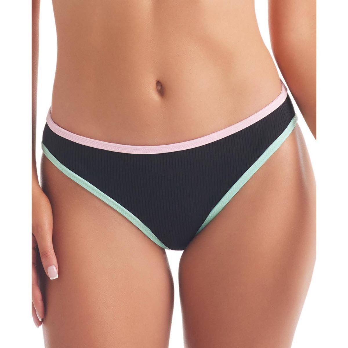 Jessica Simpson Womens Ribbed Hipster Swim Bottom Separates