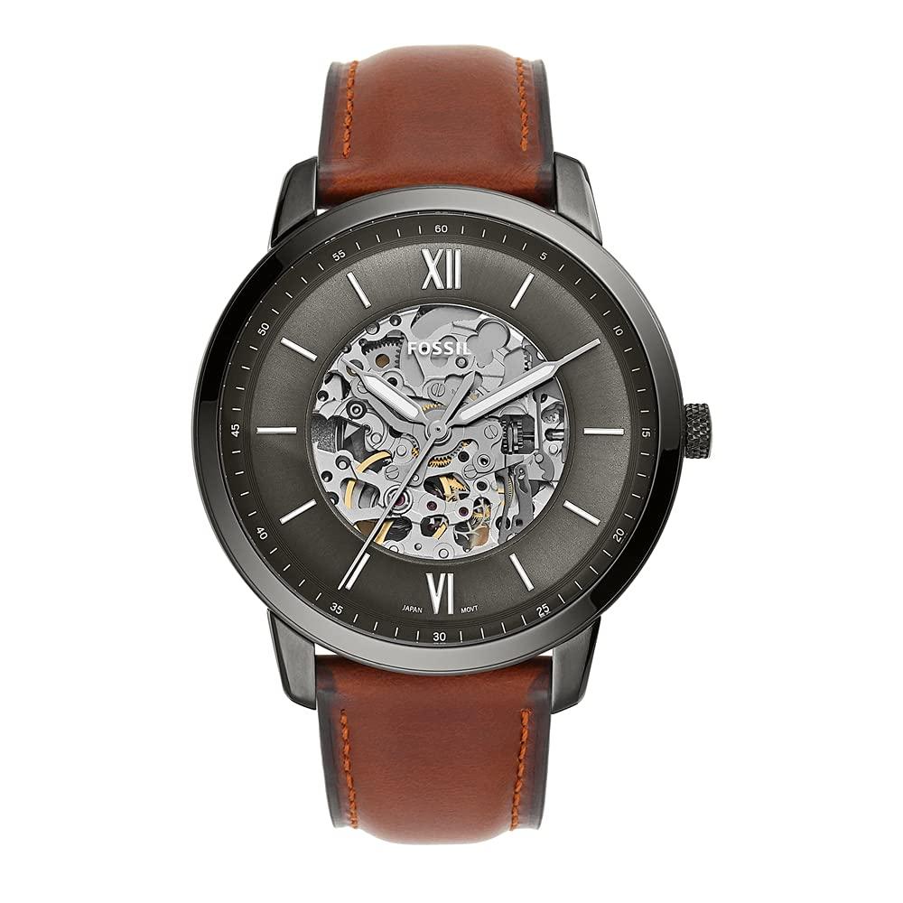 Fossil Neutra Men's Automatic Watch with Mechanical Movement and Skeleton Dial