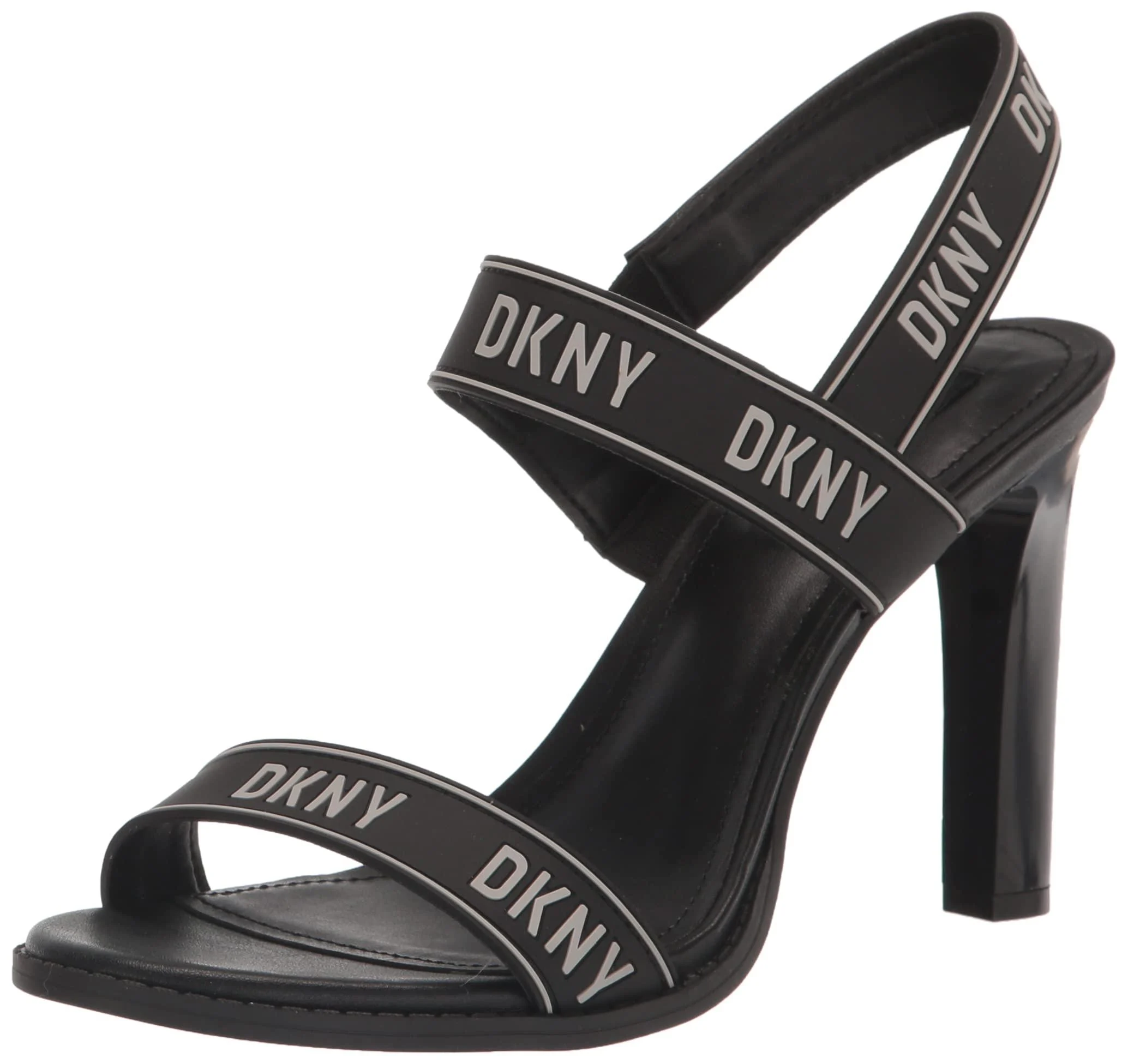 DKNY Women's Logo Slingback Open Toe Heel Heeled Sandal