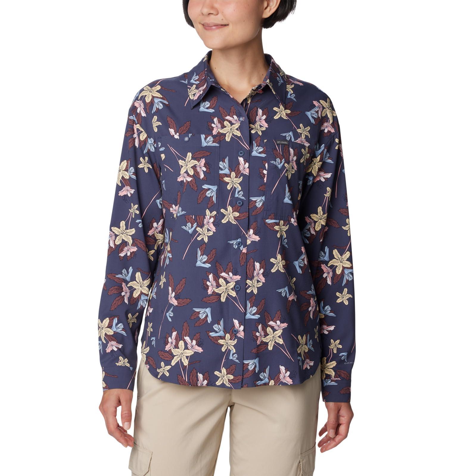 Columbia Women's Silver Ridge Utility Patterned Long Sleeve Shirt