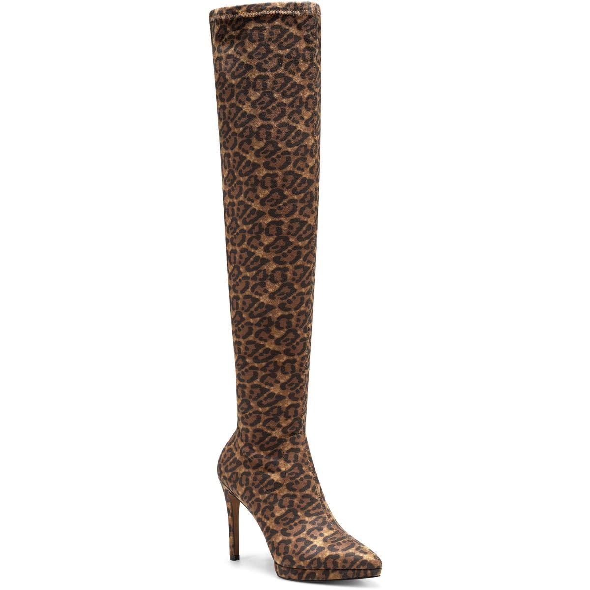 Jessica Simpson Women's Vallrie Faux Suede Stiletto Heel Over the Knee Boot