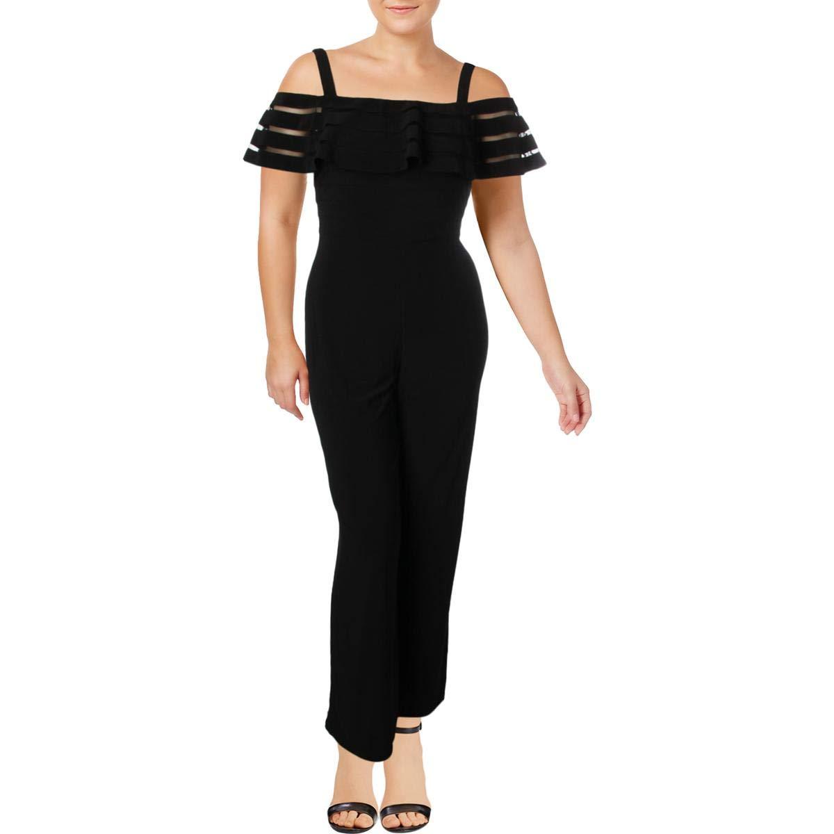 Adrianna Papell womens Matte Jersey Banded Jumpsuit