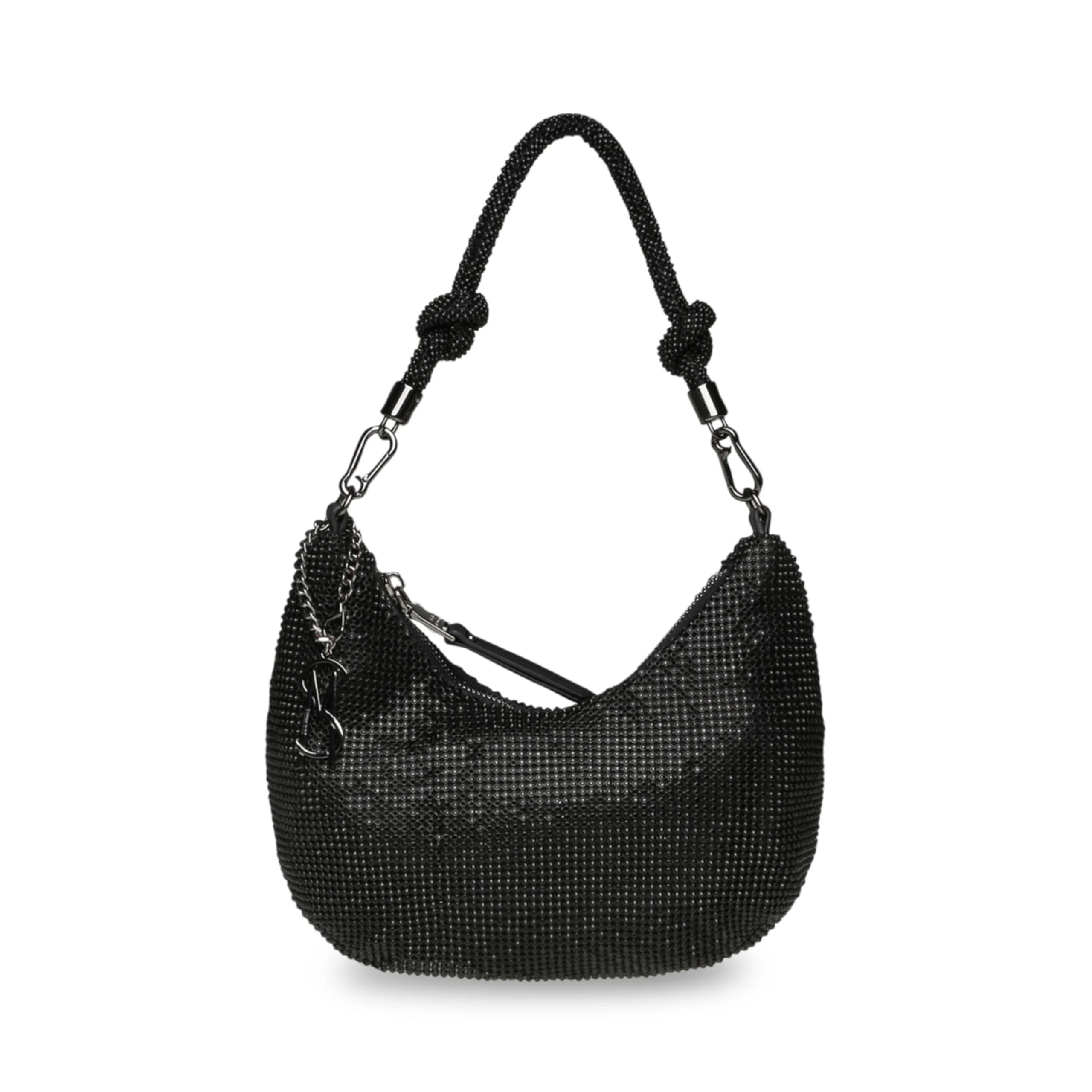 Steve Madden Kaya Rhinestone Hobo Bag, Black