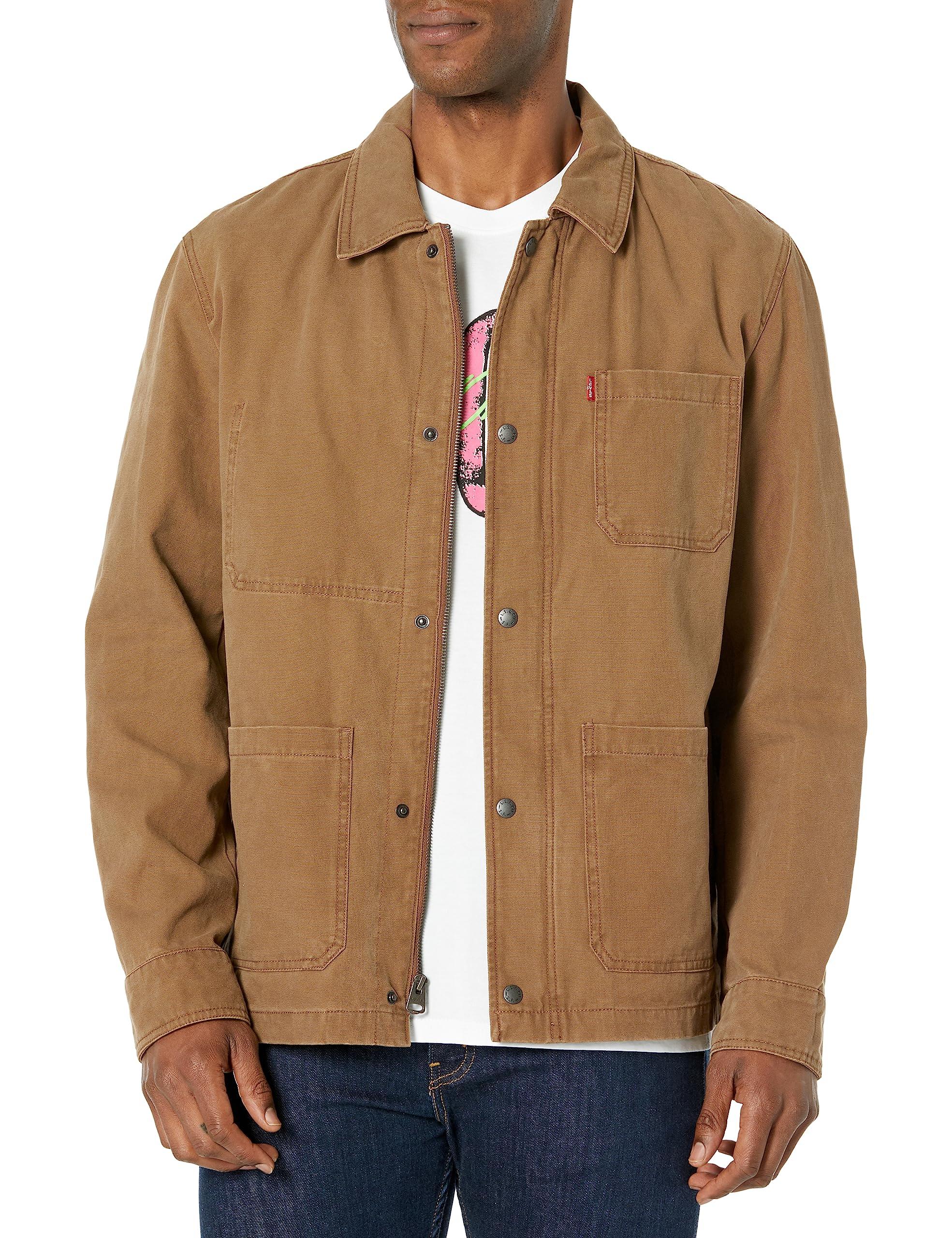 Levi's Men's Lightweight Cotton Shirt Jacket with Front Pockets