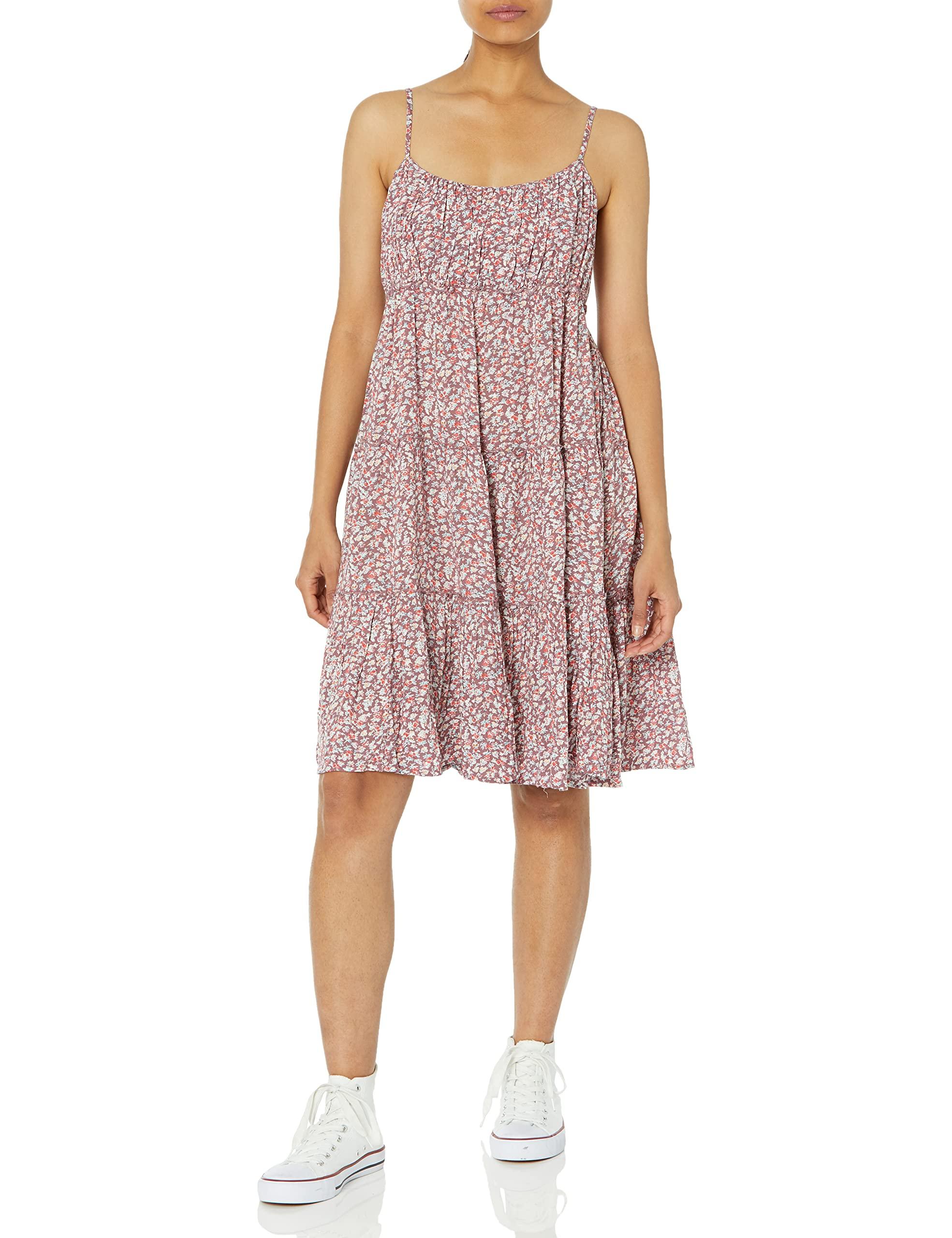 Lucky Brand Women's Tiered Floral Mini Dress